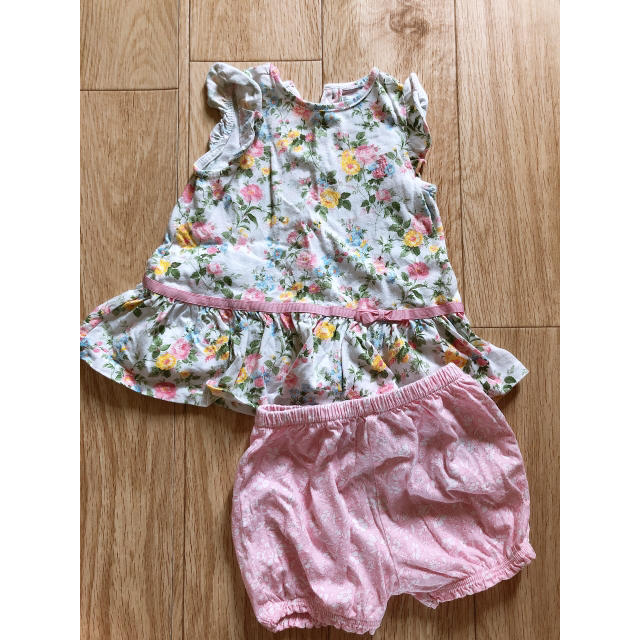 Ralph Lauren(ラルフローレン)のラルフローレン セットアップ 花柄 9m キッズ/ベビー/マタニティのベビー服(~85cm)(ワンピース)の商品写真