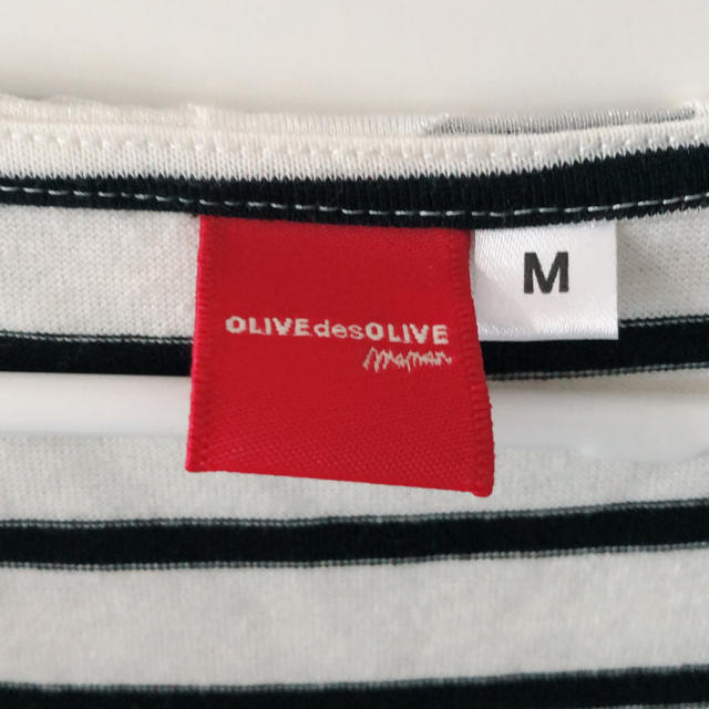 OLIVEdesOLIVE(オリーブデオリーブ)のオリーブデオリーブ マタニティ 授乳服 ボーダーワンピース 新品未使用 キッズ/ベビー/マタニティのマタニティ(マタニティワンピース)の商品写真