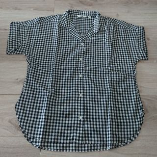 ユニクロ(UNIQLO)のUNIQLO☆ギンガムチェックシャツ  新品(シャツ/ブラウス(半袖/袖なし))