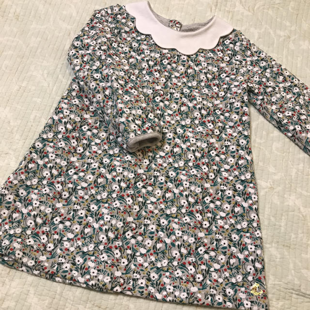 PETIT BATEAU(プチバトー)の新品 Petit Bateau 2019aw ワンピース 36m キッズ/ベビー/マタニティのキッズ服女の子用(90cm~)(ワンピース)の商品写真