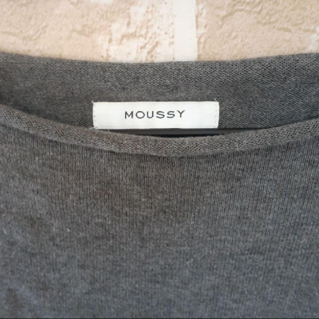 moussy(マウジー)のMOUSSY　グレーニット レディースのトップス(ニット/セーター)の商品写真