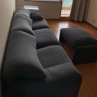 カッシーナ(Cassina)のマラルンガ & オットマン セット(三人掛けソファ)