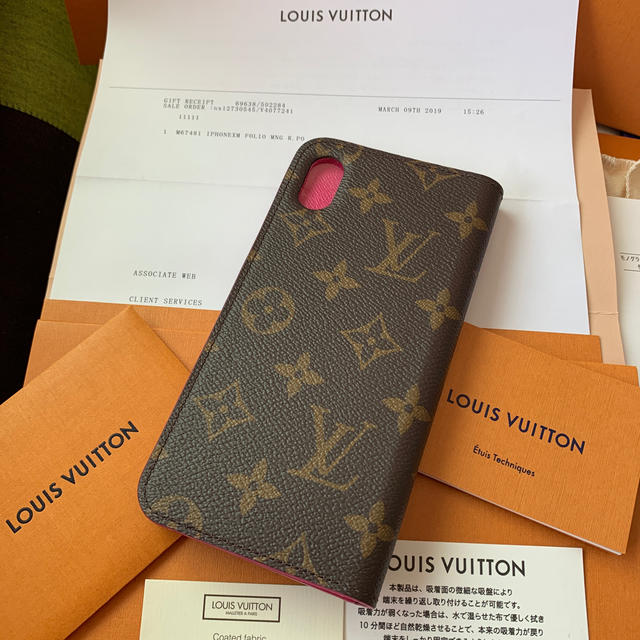 Louis Vuitton :i Phone. XS Max フォリオ