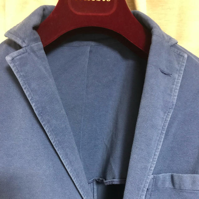 Cruciani(クルチアーニ)の新品未使用 CRUCIANI クルチアーニ ジャージージャケット 50 ブルー メンズのジャケット/アウター(テーラードジャケット)の商品写真