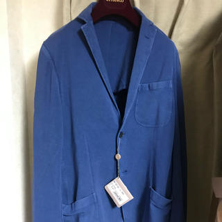クルチアーニ(Cruciani)の新品未使用 CRUCIANI クルチアーニ ジャージージャケット 50 ブルー(テーラードジャケット)