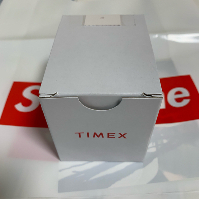 supreme timex digital watch silver