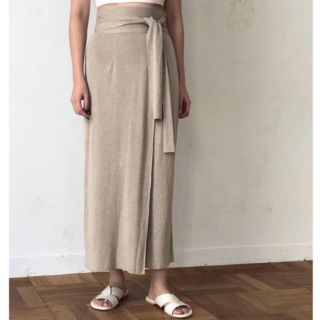 トゥデイフル(TODAYFUL)のマミカさん専用　TODAYFUL Linen Wraparound SK (ロングスカート)