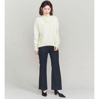 ビューティアンドユースユナイテッドアローズ(BEAUTY&YOUTH UNITED ARROWS)のカットツイル フレアパンツ ワイドパンツ roku ブーツカット スラックス(カジュアルパンツ)