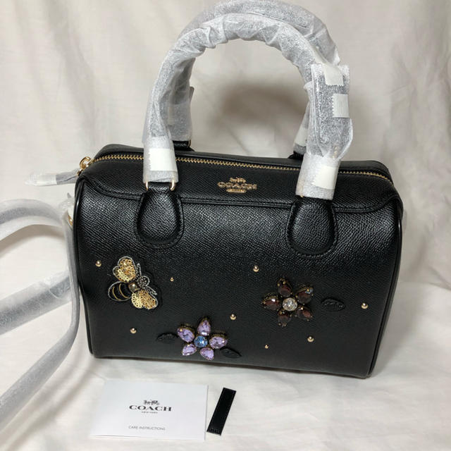 ❤️新品本物❤️コーチ ショルダーバッグ ジェムストーンズ ブラック