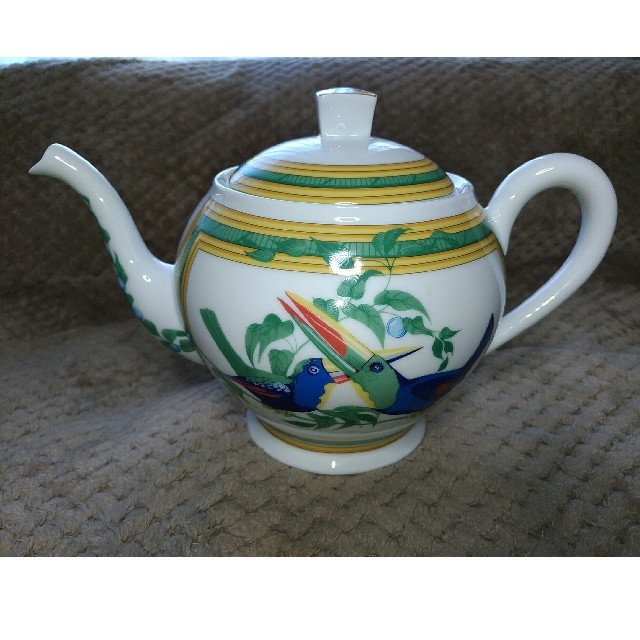 HERMESエルメスToucans トゥカン ティーコーヒーポット陶磁器 希少