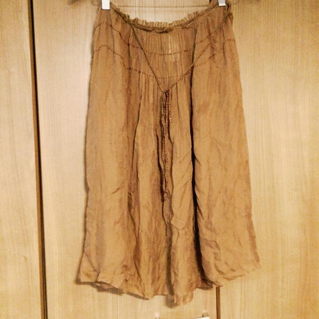 pas de calais(パドカレ)のパドカレ シルクスカート レディースのスカート(ひざ丈スカート)の商品写真