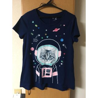 ギャップキッズ(GAP Kids)のGAP猫宇宙飛行士プリントT160(Tシャツ/カットソー)