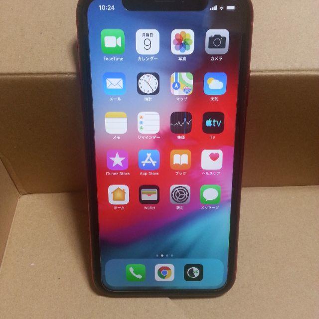 iPhone XR 64GB au RED simフリー 美品