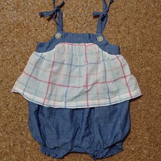 ベビーギャップ(babyGAP)のGAP☆チェックサロペット(ロンパース)