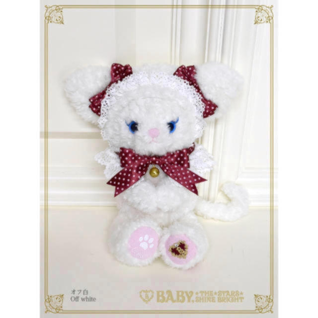 BABY,THE STARS SHINE BRIGHT(ベイビーザスターズシャインブライト)の新品 Baby The Stars ねこくみゃ 白 レディースのバッグ(ショルダーバッグ)の商品写真
