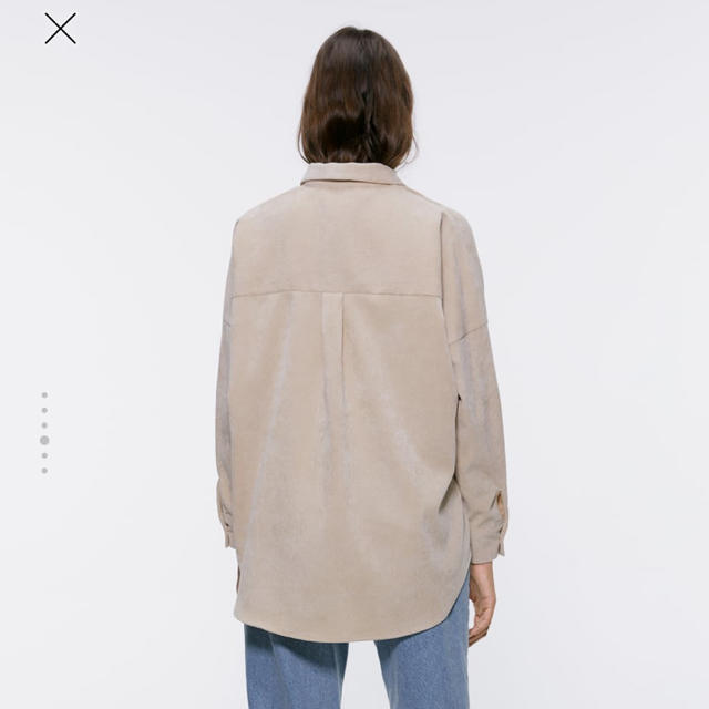 ZARA(ザラ)の新品 ♡ コーデュロイシャツ オーバーサイズ 羽織 ジャケット レディースのトップス(シャツ/ブラウス(長袖/七分))の商品写真