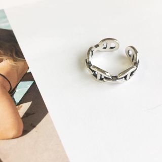 マウジー(moussy)の silver925・chain ring・お洒落デザイン♡(リング(指輪))