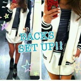 バックス(BACKS)の新品♡セットアップスカパン♡白(ミニスカート)