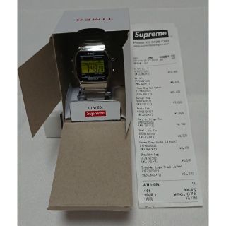 シュプリーム(Supreme)のsupreme timex digital watch シルバー 19fw新品未(腕時計(デジタル))