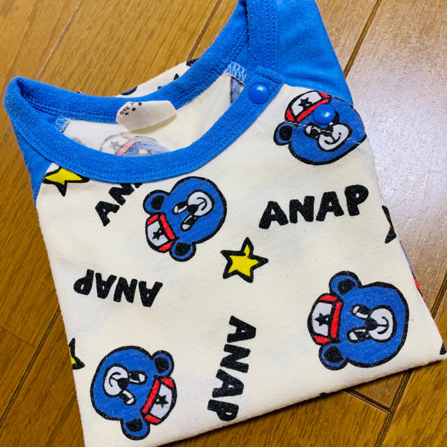 ANAP Kids(アナップキッズ)のアナップキッズ   クマさんロンT❣️  サイズ80 キッズ/ベビー/マタニティのベビー服(~85cm)(Ｔシャツ)の商品写真