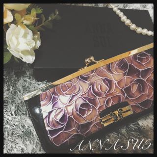 アナスイ(ANNA SUI)の【ANNA SUI】長財布 箱付き パープル薔薇柄  Wallet(財布)