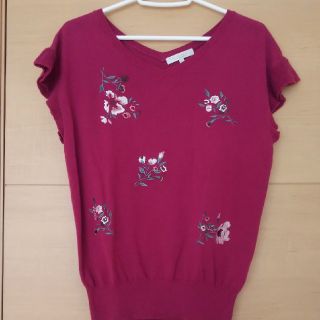 プロポーションボディドレッシング(PROPORTION BODY DRESSING)の☆airi様★美品★PROPORTION BODY DRESSING 刺繍ニット(ニット/セーター)