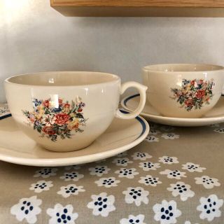 ウェッジウッド(WEDGWOOD)のラルフローレン カップ&ソーサー 2客セット(グラス/カップ)