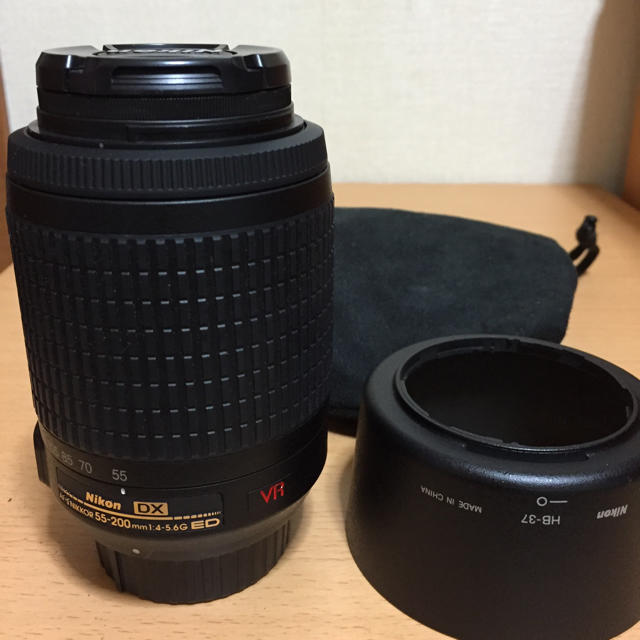 Nikon AF-Ｓ 55-200 VR pro1d フィルター付き