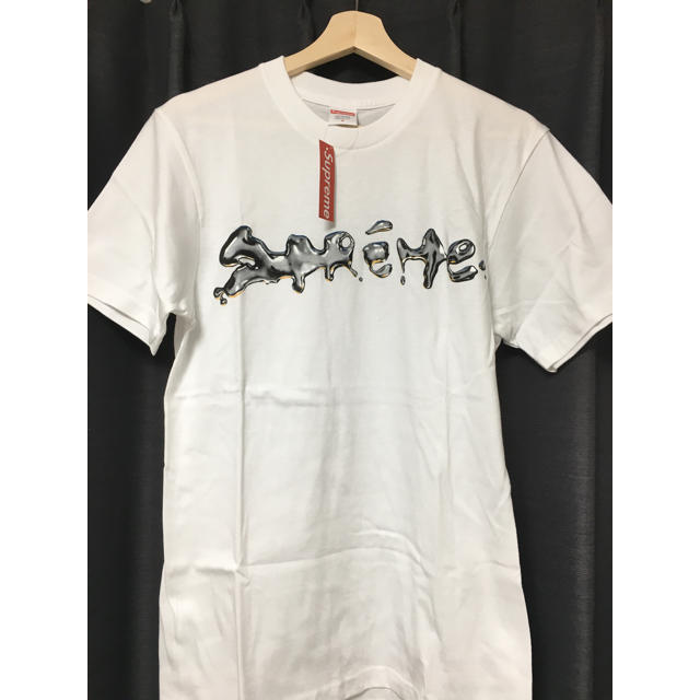 新品 Supreme Liquid Tee 白 S 18fw