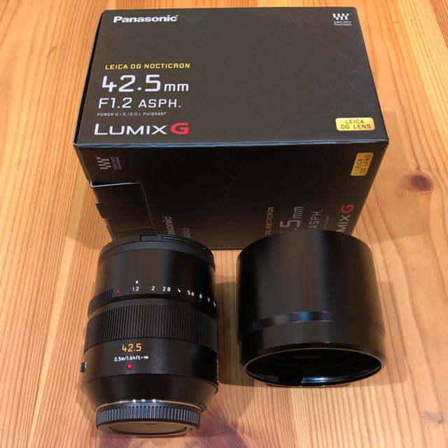 Panasonic(パナソニック)のPanasonic LEICA DG NOCTICRON 42.5mmf1.2 スマホ/家電/カメラのカメラ(レンズ(単焦点))の商品写真