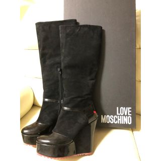 モスキーノ(MOSCHINO)のLOVE MOSCHINOの厚底ブーツ(ブーツ)