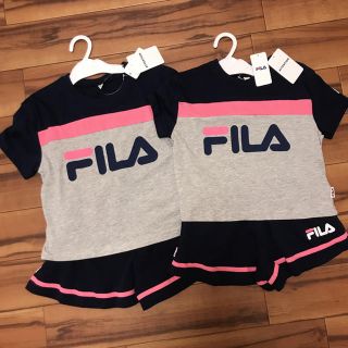 フィラ(FILA)の新品 FILA セットアップ 上下セット 姉妹 お揃い 110 130(Tシャツ/カットソー)