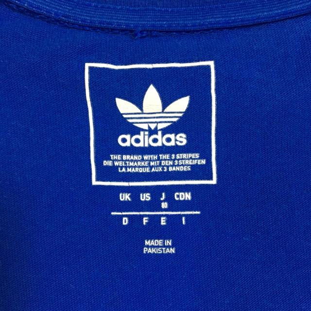 adidas(アディダス)のadidas Tシャツ 青 80cm キッズ/ベビー/マタニティのベビー服(~85cm)(Ｔシャツ)の商品写真