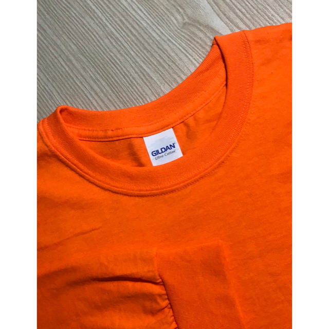 GILDAN(ギルタン)のGILDAN ギルダン ロンT Lサイズ 長袖  Tシャツ セーフティオレンジ メンズのトップス(Tシャツ/カットソー(七分/長袖))の商品写真