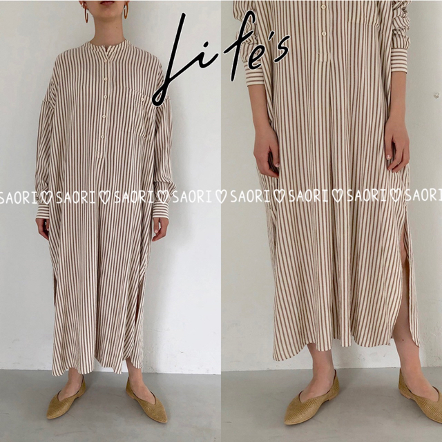 人気商品超目玉 目玉商品 TODAYFUL【新品タグ付】Stripe Shirts Dress
