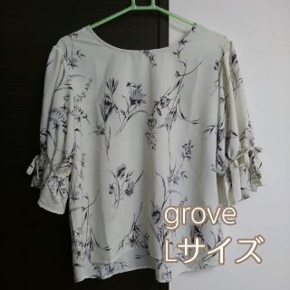 グローブ(grove)の花柄ブラウス(シャツ/ブラウス(半袖/袖なし))