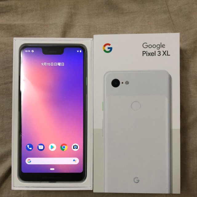 新品 pixel3XL ホワイト 128GB docomo simフリー スマホ/家電/カメラのスマートフォン/携帯電話(スマートフォン本体)の商品写真