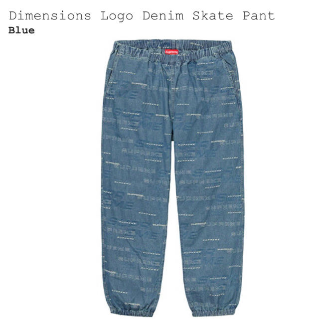 Supreme(シュプリーム)のSupreme Dimensions Logo Denim Skate Pant メンズのパンツ(デニム/ジーンズ)の商品写真