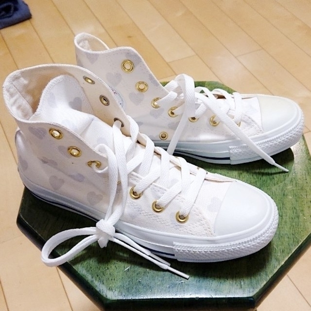 ≪専用≫  CONVERSE  ホワイト×ハート❤️少々難あり