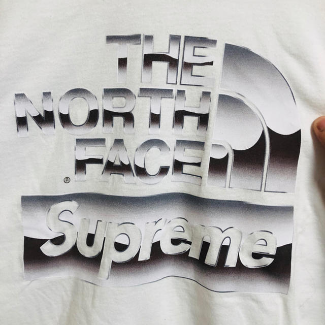 新品M Supreme The North Face Metallic Tee