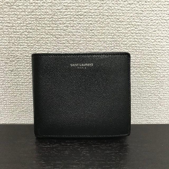サンローランパリ 折り財布 美品! 黒 キャビア 【公式】 www.synple.fr