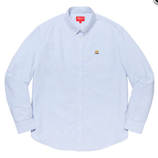 Supreme 2019FW Flannel Oxford Shirt ブルーM
