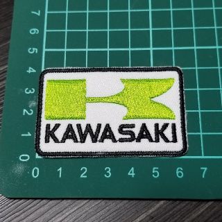 カワサキ(カワサキ)のkawasaki ワッペン バイク アイロンパッチ カワサキ 川崎 アップリケ (ステッカー)