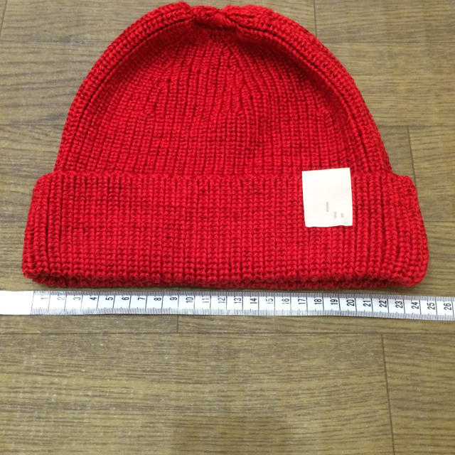 N.HOOLYWOOD(エヌハリウッド)のN.HOOLYWOOD beanie RED 161-ACO2 pieces 赤 メンズの帽子(ニット帽/ビーニー)の商品写真