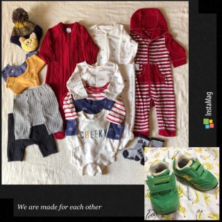 ベビーギャップ(babyGAP)の男の子set💜70(ロンパース)