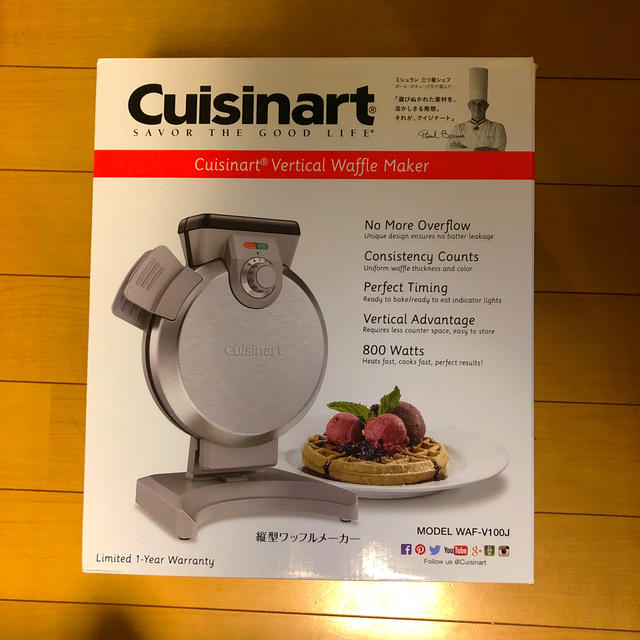 新品 Cuisinart クイジナート WAF-V100J ワッフルメーカー