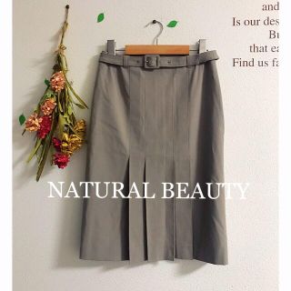 ナチュラルビューティー(NATURAL BEAUTY)の☆NATURAL BEAUTY☆ナチュラルビューティー  ベルト付きスカート(ひざ丈スカート)