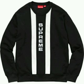 シュプリーム(Supreme)の美品 SUPREME Vertical Logo Panel Crewneck(スウェット)