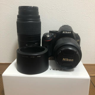 ニコン(Nikon)のNikon D5200 一眼レフ 標準レンズ 望遠レンズ付き(デジタル一眼)