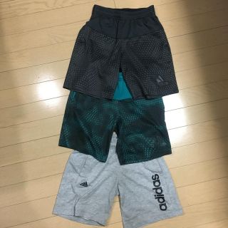 アディダス(adidas)のadidas キッズハーフパンツ3点セット！130と140中古！(パンツ/スパッツ)